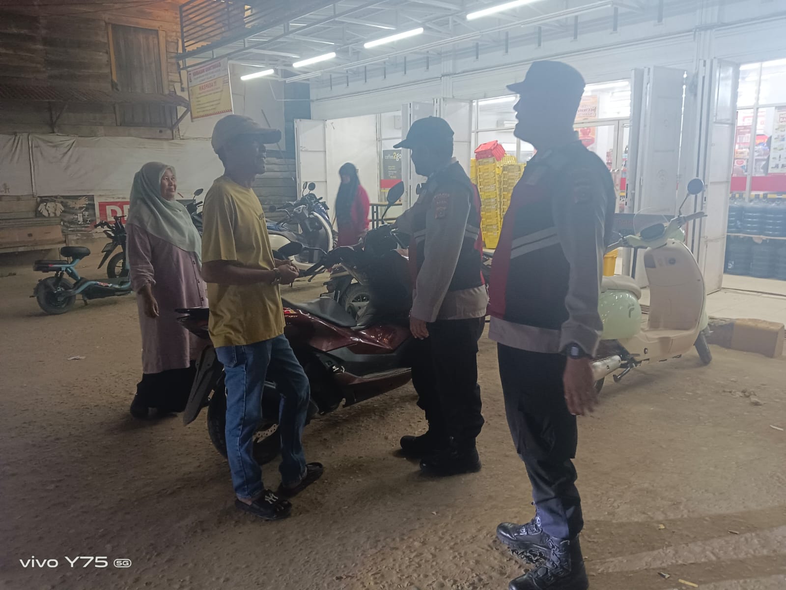 Polsek Manyak Payed Tingkatkan Patroli Pasca Banjir untuk Jaga Kondusivitas Wilayah