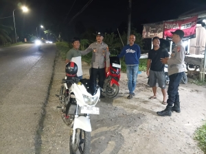 Patroli Malam Polsek Birem Bayeun Jaga Kondusivitas Wilayah Pedesaan
