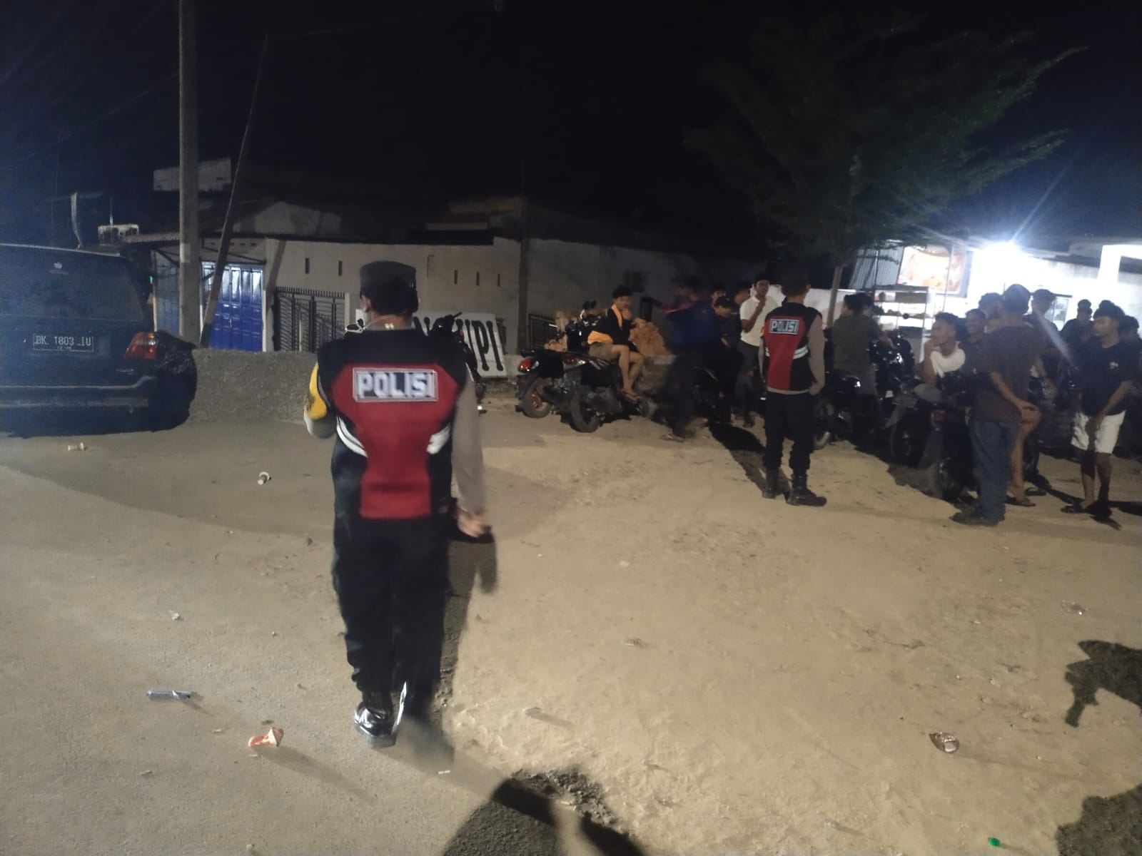 Patroli Malam Polsek Manyak Payed Jaga Kondusivitas Wilayah dan Aktivitas Masyarakat