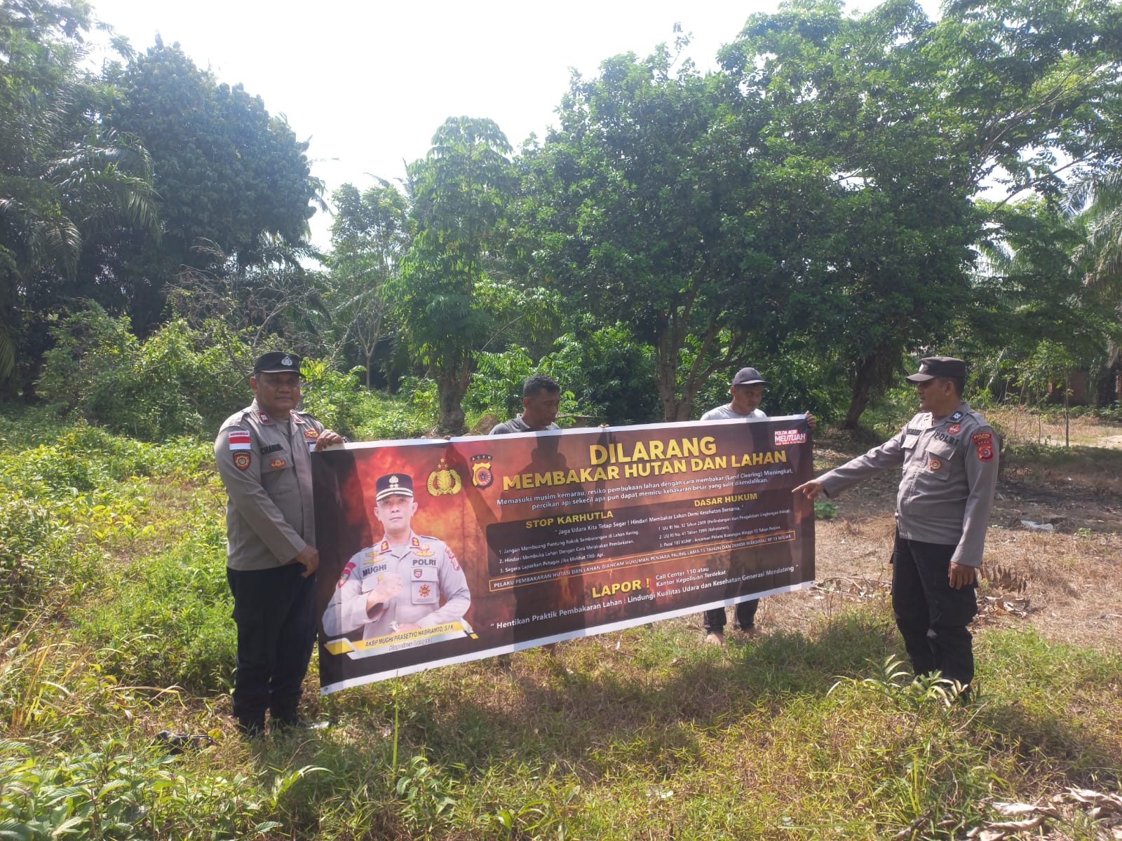 Polsek Sungai Raya Tingkatkan Patroli Karhutla untuk Cegah Kebakaran Hutan dan Lahan