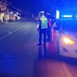Patroli Blue Light Satlantas Polres Langsa Jaga Kelancaran Arus Lalu Lintas Malam Hari