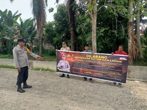 Polsek Langsa Barat Intensifkan Patroli dan Sosialisasi Pencegahan Karhutla di Wilayah Rawan Kebakaran