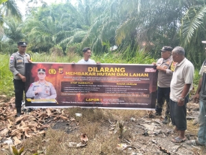 Polsek Sungai Raya Perkuat Patroli Karhutla untuk Cegah Kebakaran Hutan dan Lahan