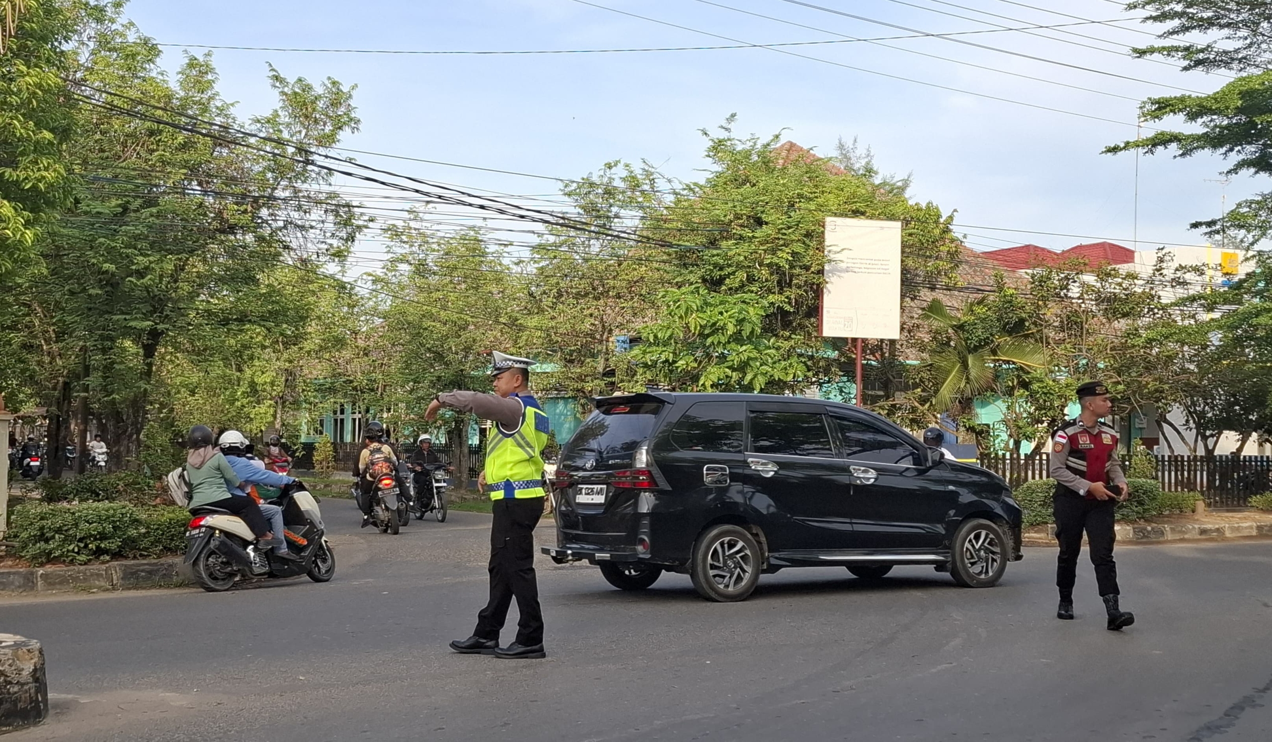 Satlantas Polres Langsa Perkuat Strong Point Pagi untuk Kelancaran Arus Lalu Lintas Kota