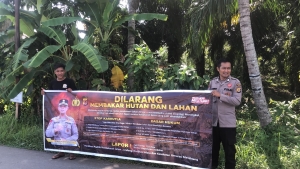 Polsek Rantau Selamat Tingkatkan Patroli Karhutla untuk Antisipasi Kebakaran Lahan