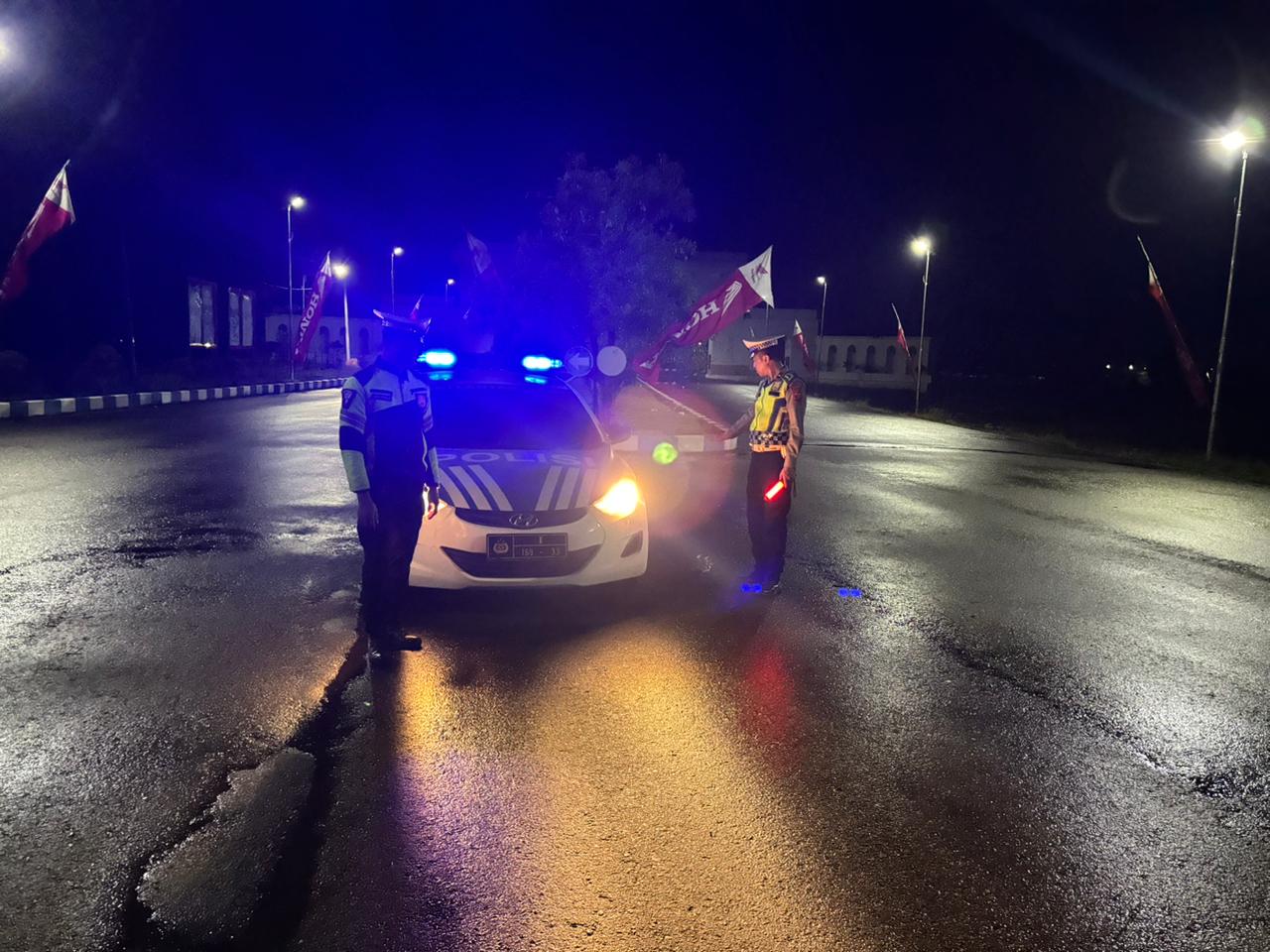Satlantas Polres Langsa Intensifkan Patroli Blue Light untuk Cegah Balap Liar Malam Hari