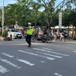 Satlantas Polres Langsa Optimalkan Strong Point Pagi untuk Kelancaran Arus Lalu Lintas di Pusat Kota