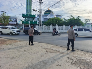 Polsek Langsa Tingkatkan Pelayanan Pagi Melalui Protap 01 di Sejumlah Titik Strategis