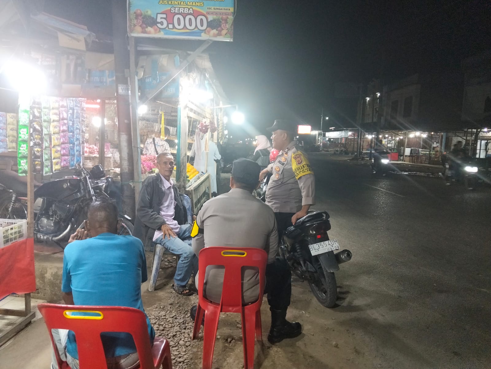 Polsek Sungai Raya Perkuat Patroli Malam untuk Menjaga Stabilitas Kamtibmas