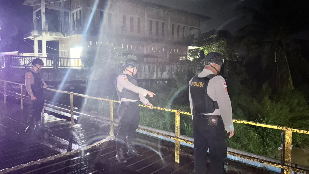 Patroli Perintis Presisi Sat Samapta Polres Langsa Perkuat Keamanan Wilayah di Malam Hari