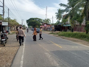 Polsek Sungai Raya Optimalkan Pengaturan Lalu Lintas untuk Dukung Kamseltibcarlantas