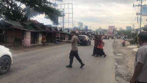 Polsek Rantau Selamat Intensifkan Strong Point Pagi Demi Kelancaran Aktivitas Masyarakat