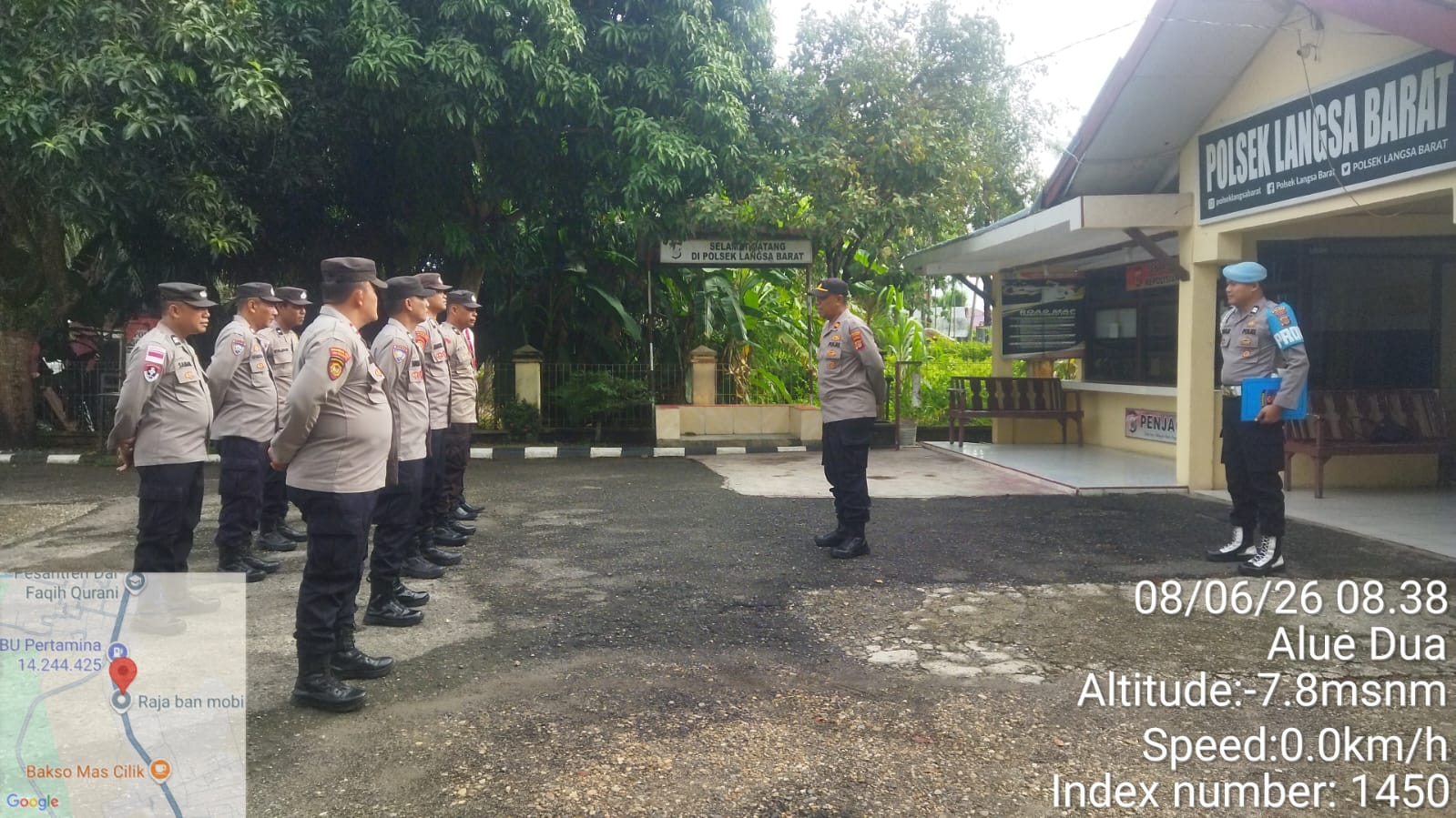 Apel Pagi Polsek Langsa Barat Perkuat Disiplin dan Pengawasan Internal Personel