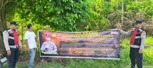 Polsek Rantau Selamat Gencarkan Patroli Karhutla untuk Cegah Kebakaran Hutan dan Lahan