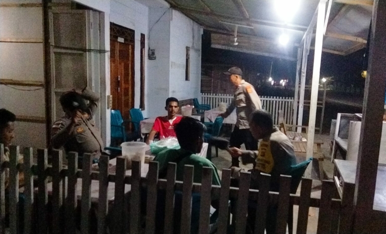 Patroli Malam Polsek Sungai Raya Jaga Kondusivitas Wilayah dan Pantau Aktivitas Warga