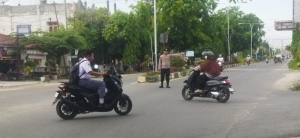Polsek Langsa Barat Optimalkan Strong Point Pagi untuk Wujudkan Kamseltibcar Lantas yang Kondusif
