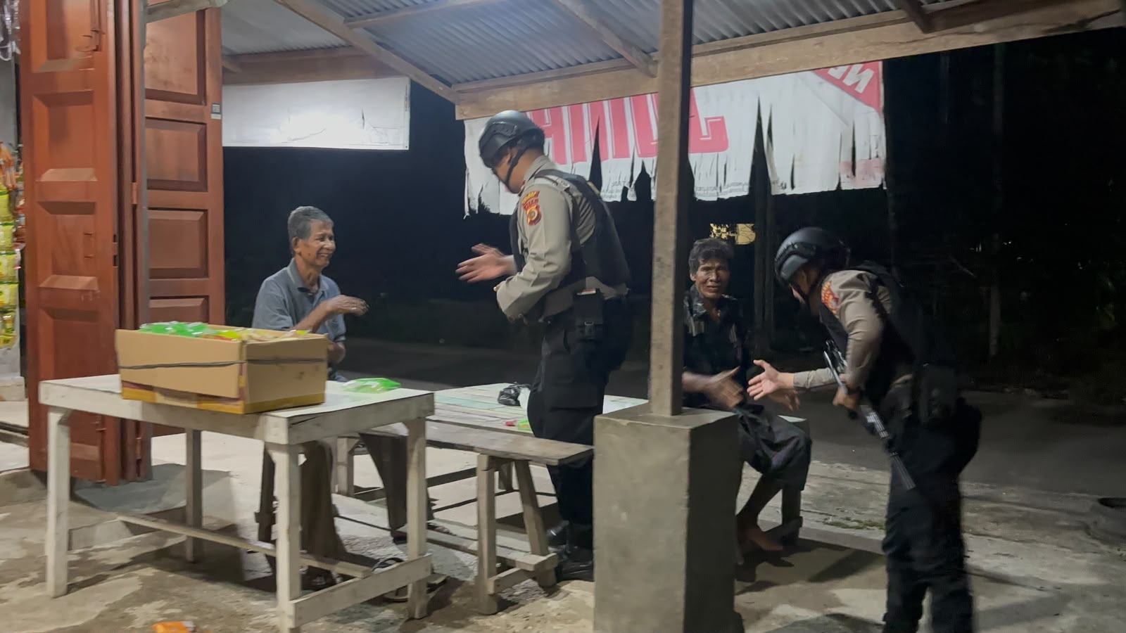 Patroli Perintis Presisi Sat Samapta Polres Langsa Perkuat Keamanan Malam Hari