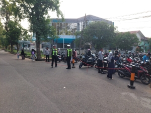 Sat Lantas Polres Langsa Amankan Car Free Day Peringatan Hari Bhayangkara ke-80