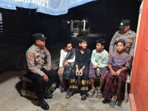 Patroli Malam Polsek Birem Bayeun Tingkatkan Rasa Aman di Tengah Masyarakat