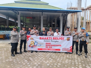 Sambut Hari Bhayangkara Ke-80, Polsek Birem Bayeun Gelar Bakti Religi di Masjid Taqwa