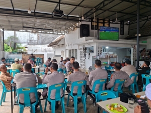 Polsek Langsa Monitoring Nobar Piala Dunia 2026 untuk Antisipasi Gangguan Kamtibmas