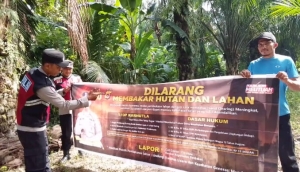 Polsek Rantau Selamat Intensifkan Patroli Karhutla untuk Mencegah Kebakaran Hutan dan Lahan