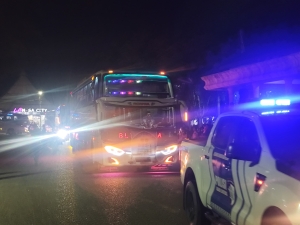 Polres Langsa Amankan Penyambutan Jemaah Haji Kota Langsa yang Kembali dari Tanah Suci