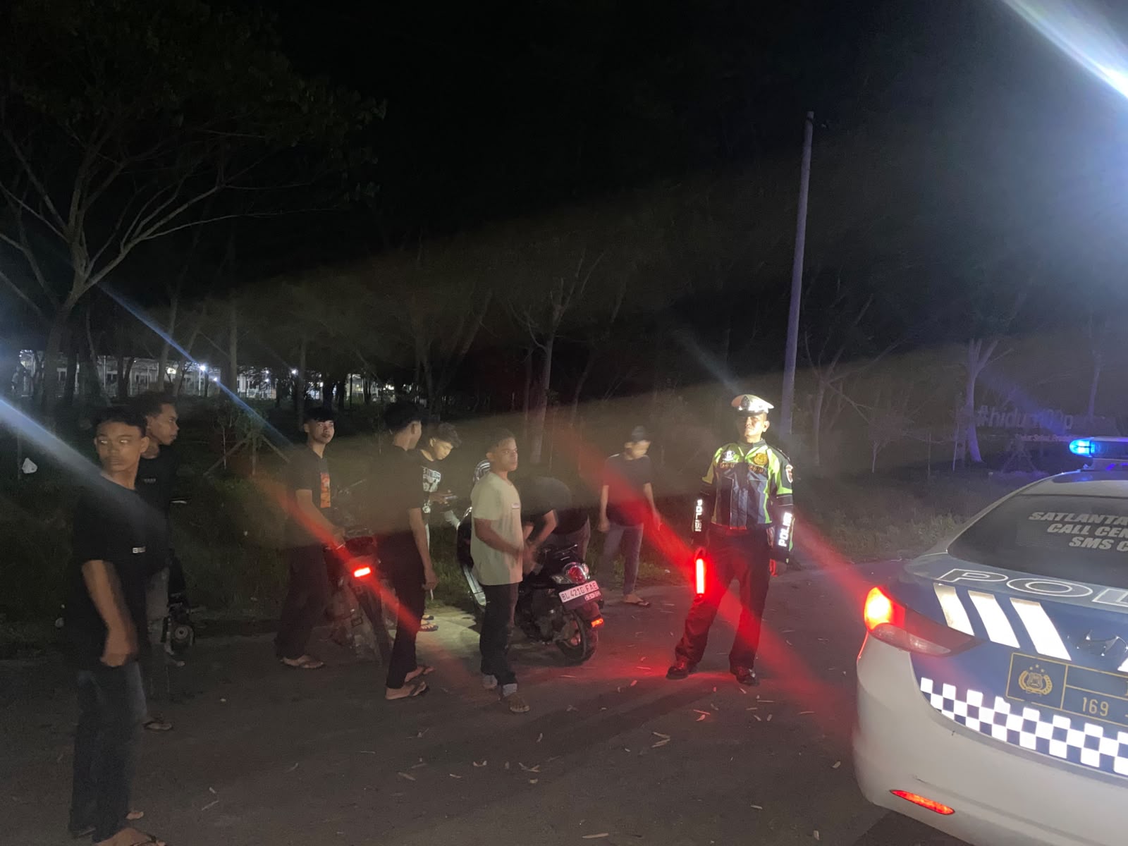 Sat Lantas Polres Langsa Intensifkan Patroli Blue Light di Jalur Rawan Kecelakaan