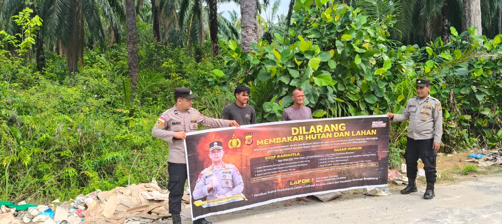 Polsek Rantau Selamat Intensifkan Patroli Karhutla Antisipasi Kebakaran Hutan dan Lahan