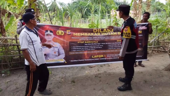 Polsek Rantau Selamat Intensifkan Patroli Karhutla di Gampong Bayeun