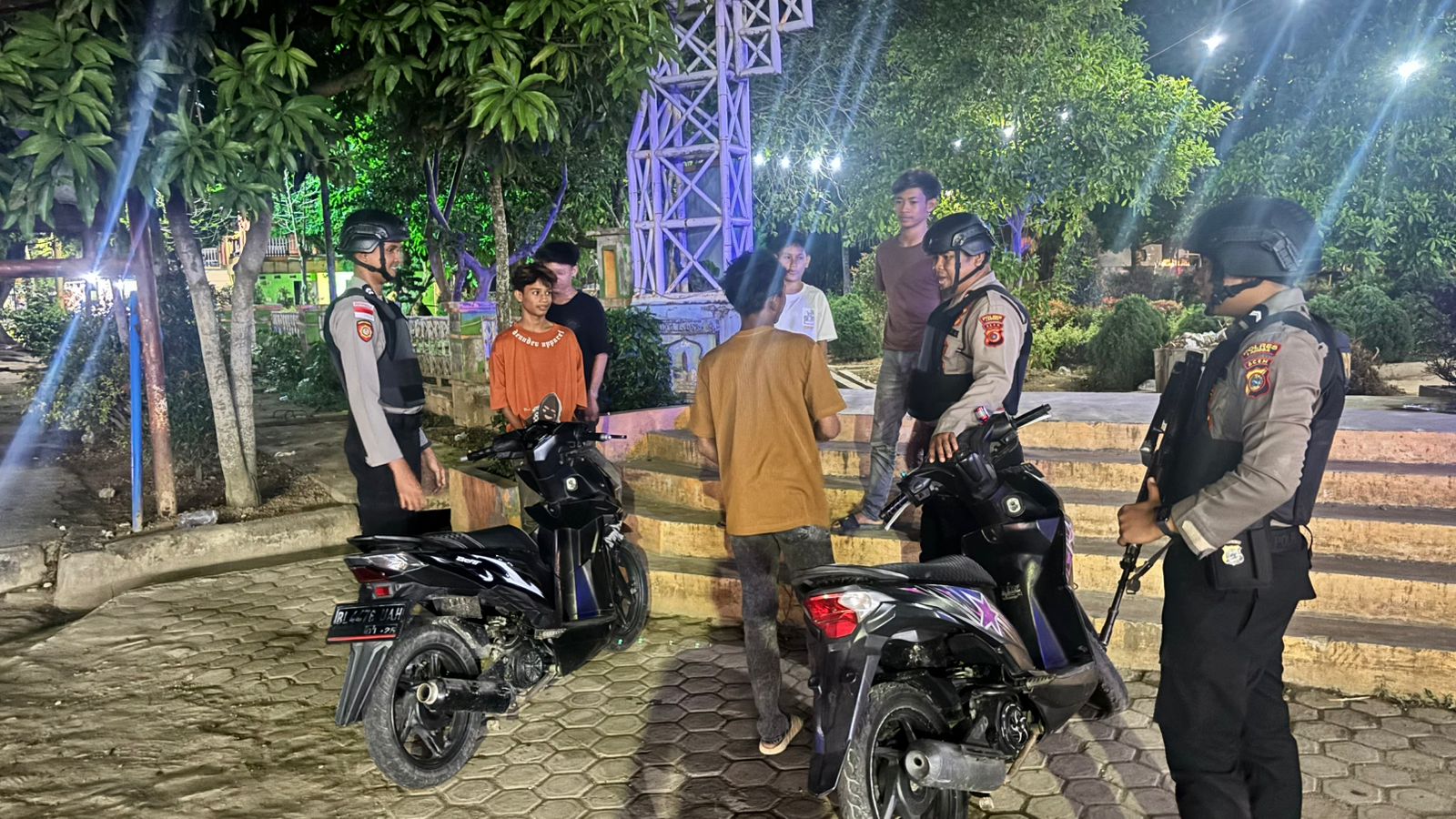 Sat Samapta Polres Langsa Intensifkan Patroli Perintis Presisi Jaga Stabilitas Kamtibmas
