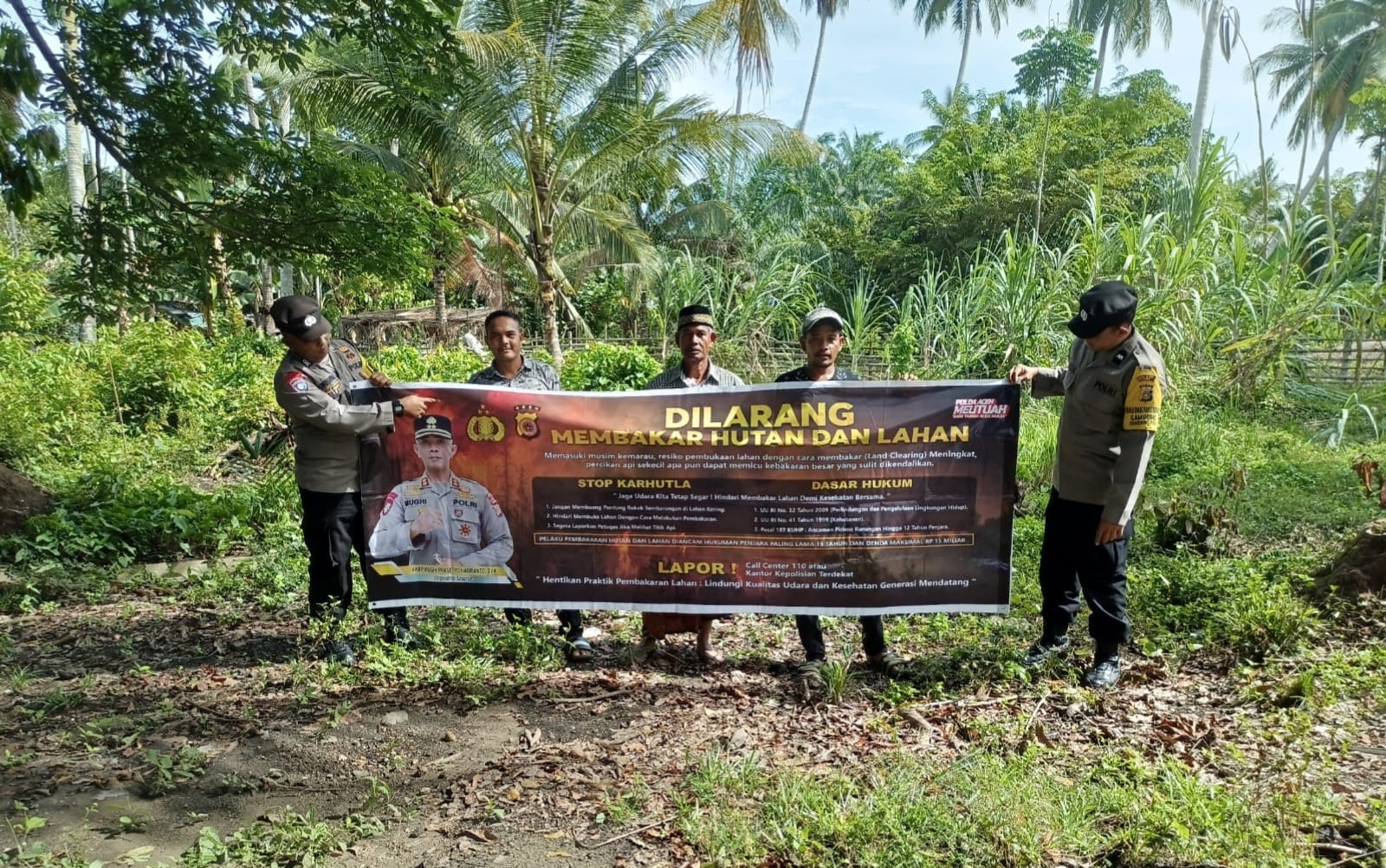 Polsek Sungai Raya Tingkatkan Patroli Karhutla di Wilayah Rawan Kebakaran Lahan