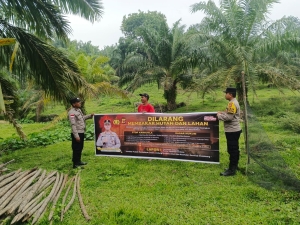 Polsek Rantau Selamat Intensifkan Patroli Karhutla di Gampong Bayeun
