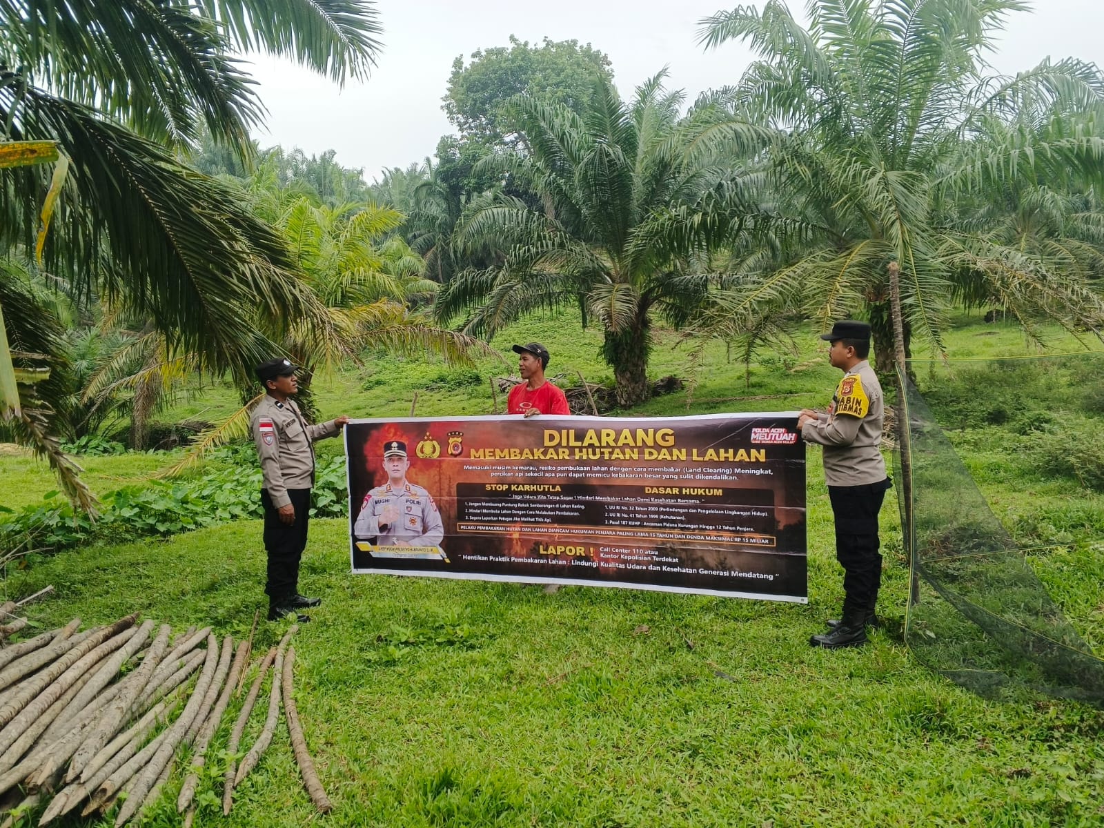 Polsek Rantau Selamat Intensifkan Patroli Karhutla di Gampong Bayeun
