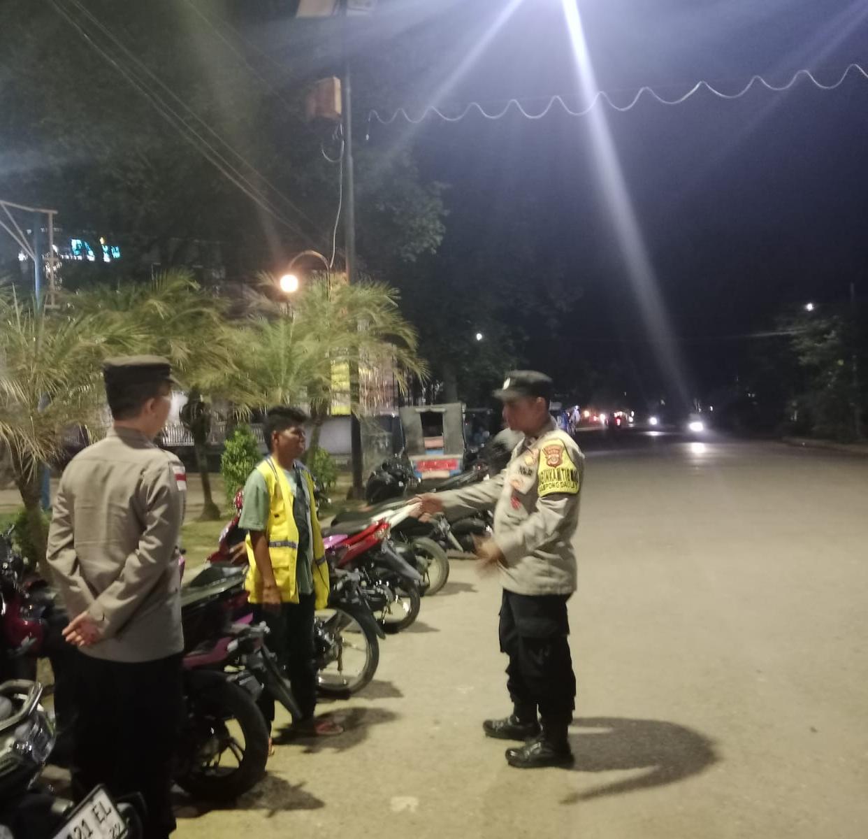 Patroli Malam Antisipasi Premanisme, Polsek Langsa Jaga Situasi Tetap Kondusif