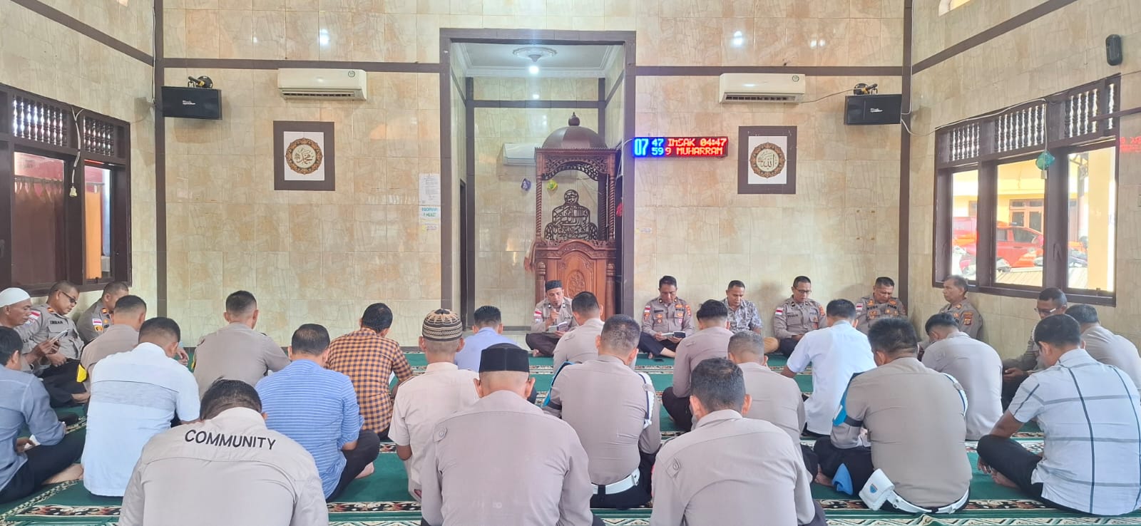 Polres Langsa Gelar Bimbingan Rohani dan Doa Bersama Tingkatkan Pembinaan Mental Personel
