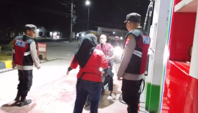 Patroli Dialogis Malam Hari, Polsek Rantau Selamat Perkuat Keamanan Wilayah