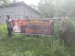 Polsek Langsa Barat Intensifkan Patroli Karhutla di Kawasan Rawan Kebakaran