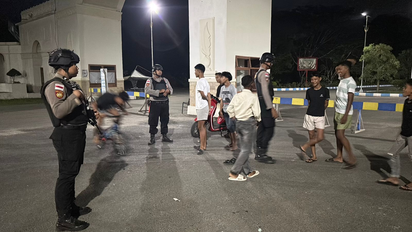 Patroli Perintis Presisi Sat Samapta Perkuat Keamanan Malam di Wilayah Kota Langsa