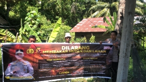 Polsek Rantau Selamat Intensifkan Patroli Karhutla di Gampong Rantau Panjang