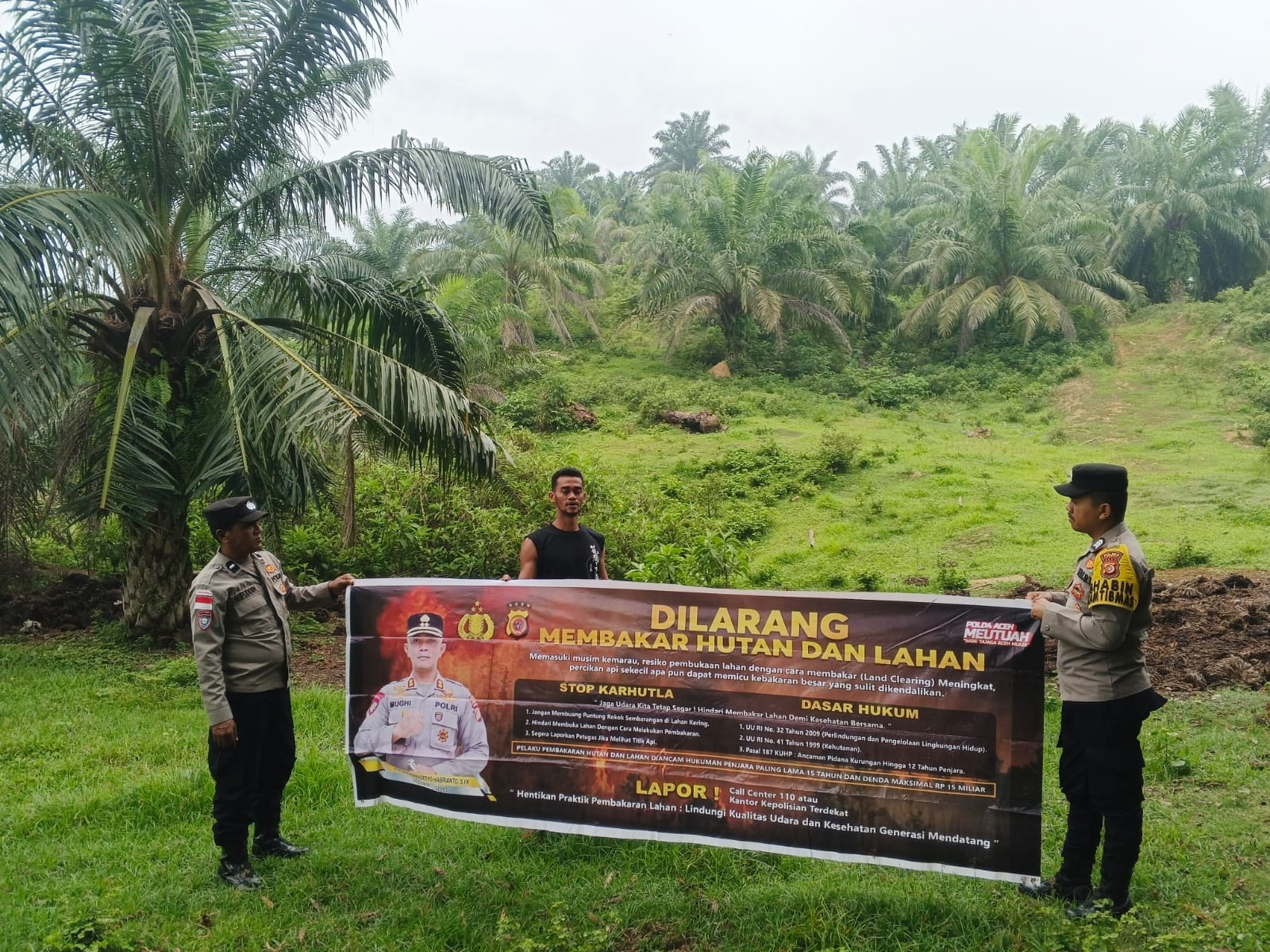 Polsek Rantau Selamat Perkuat Patroli Karhutla untuk Cegah Kebakaran Hutan dan Lahan