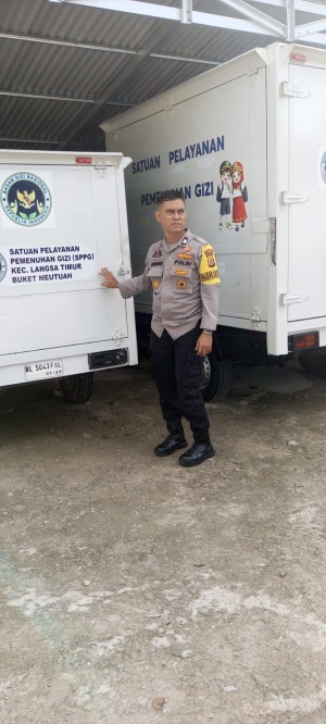 Polsek Langsa Timur Monitoring Dapur SPPG Pastikan Kesiapan Program Makan Bergizi Gratis