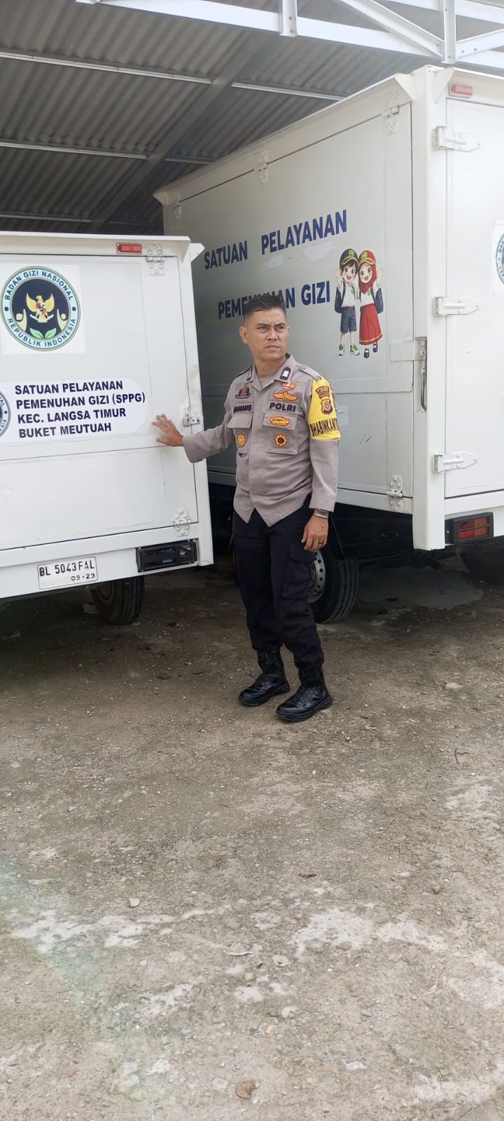Polsek Langsa Timur Monitoring Dapur SPPG Pastikan Kesiapan Program Makan Bergizi Gratis
