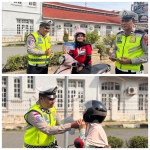 Satlantas Polres Langsa Edukasi Pengguna Jalan Lewat Sosialisasi Keselamatan Berlalu Lintas
