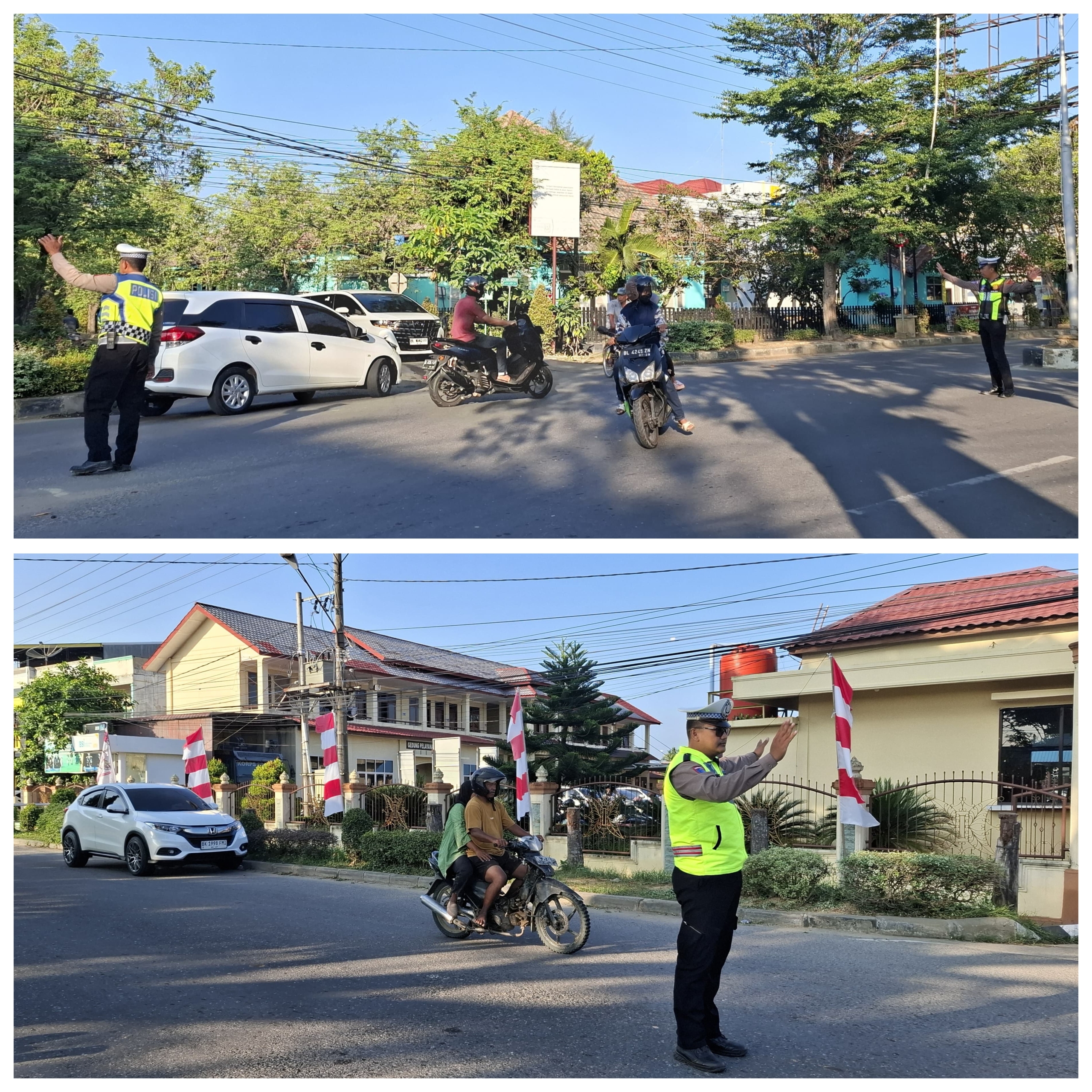 Satlantas Polres Langsa Maksimalkan Strong Point Pagi untuk Wujudkan Kelancaran Arus Lalu Lintas