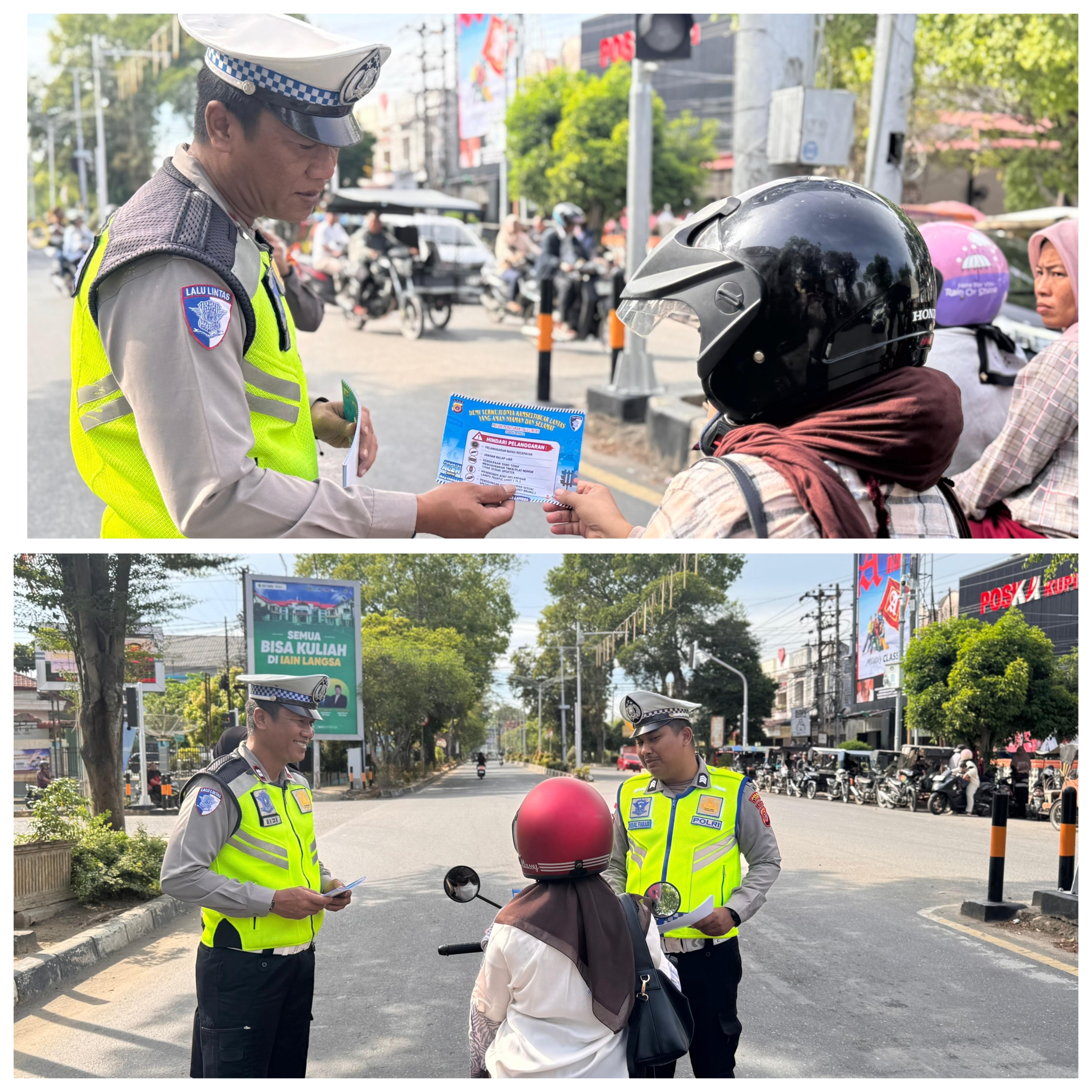 Sosialisasi keselamatan berlalu lintas Satlantas Polres Langsa tingkatkan kesadaran pengguna jalan