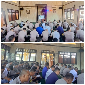 binrohtal polres langsa perkuat pembinaan mental dan spiritual personel