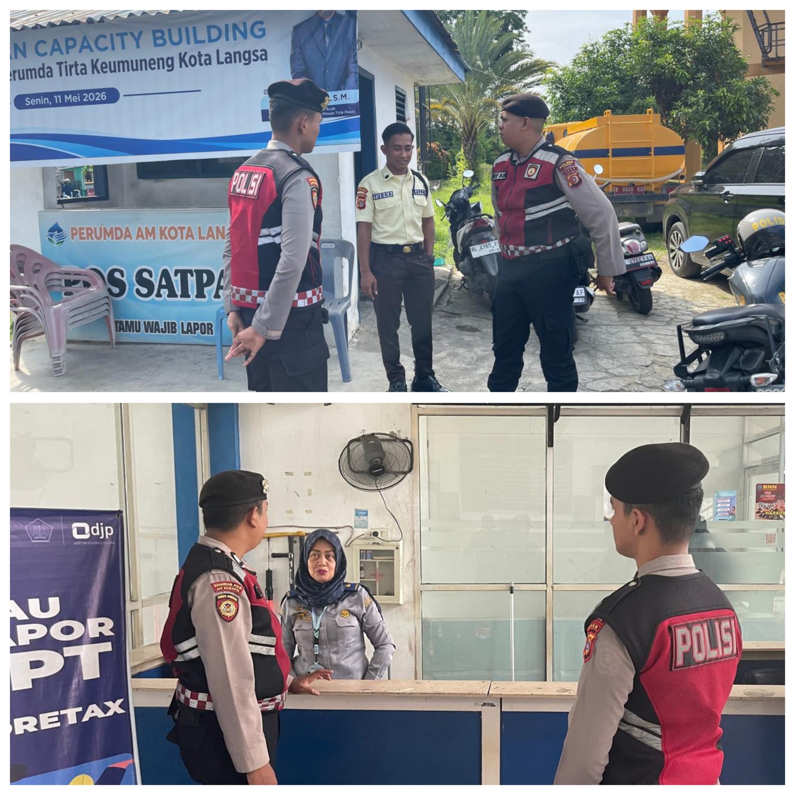 patroli perintis presisi sat samapta polres langsa hadir menjaga keamanan wilayah