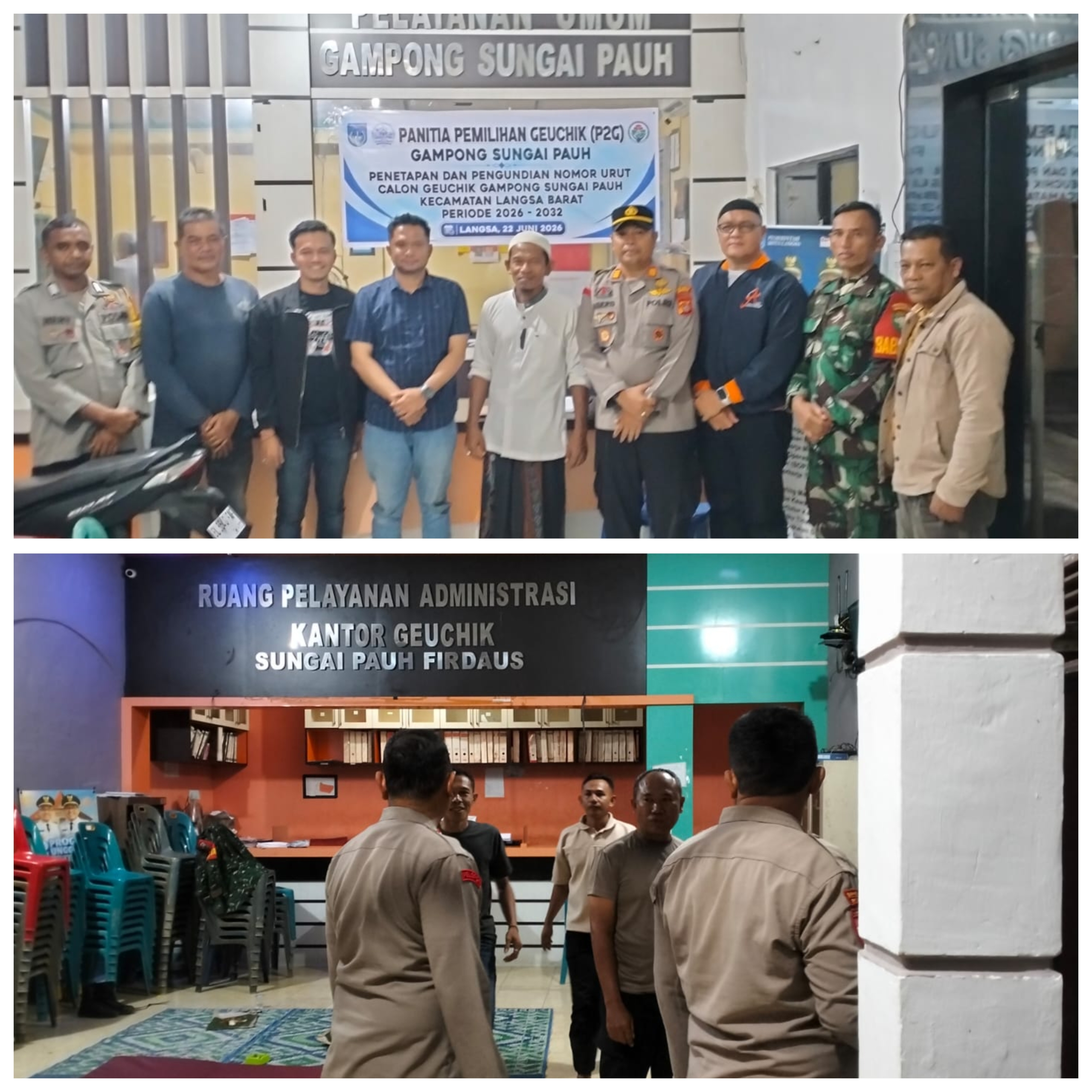 Polsek Langsa Barat Perketat Pengamanan Penyimpanan Kotak Suara Jelang Pilchiksung