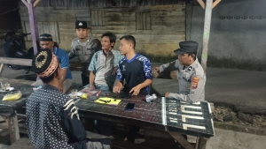 patroli malam polsek birem bayeun tingkatkan keamanan di wilayah hukum